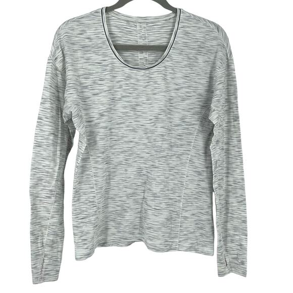 Lululemon Women's Long Sleeve Top Heather Gray Size 8 - Picture 5 of 5
